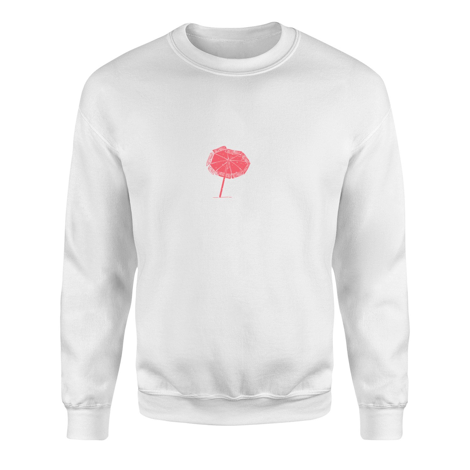 Beach Umbrella Sweatshirt L - Beyaz