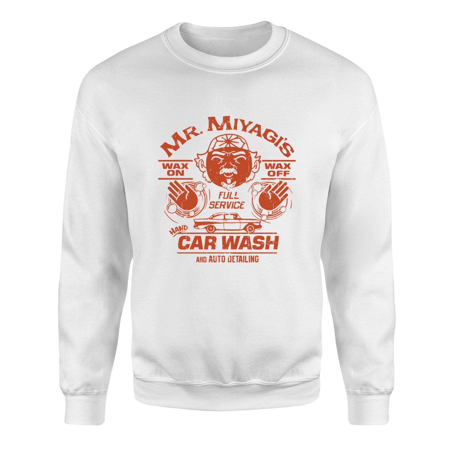 Mr. Miyagi Car Wash Sweatshirt XXL - Beyaz
