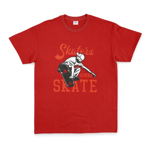 Skaters Gonna Skate II Tişört XL - Kırmızı