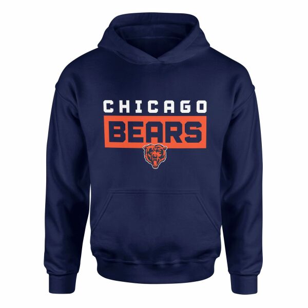 Chicago BEARS Bear Nation Hoodie S - İndigo Mavisi
