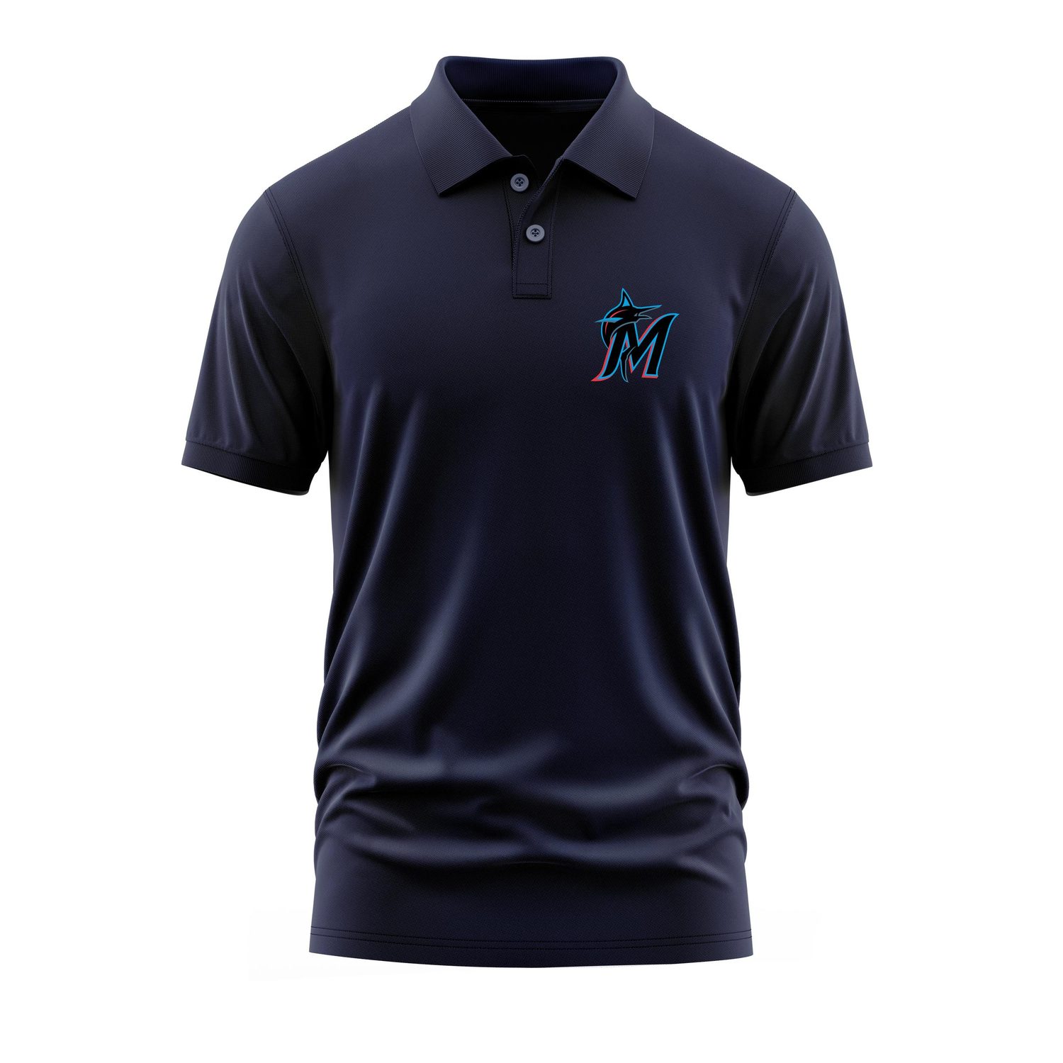 Miami Marlins Polo Tişört L - İndigo Mavisi