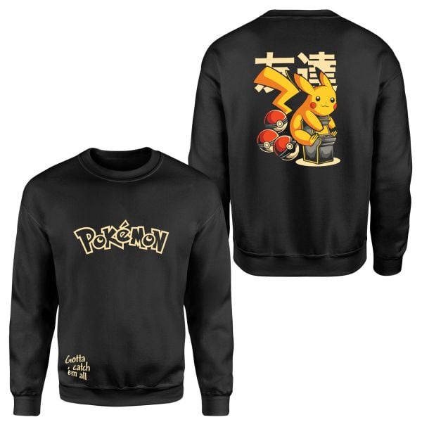POKEMON Pikachu SE Sweatshirt M - Siyah