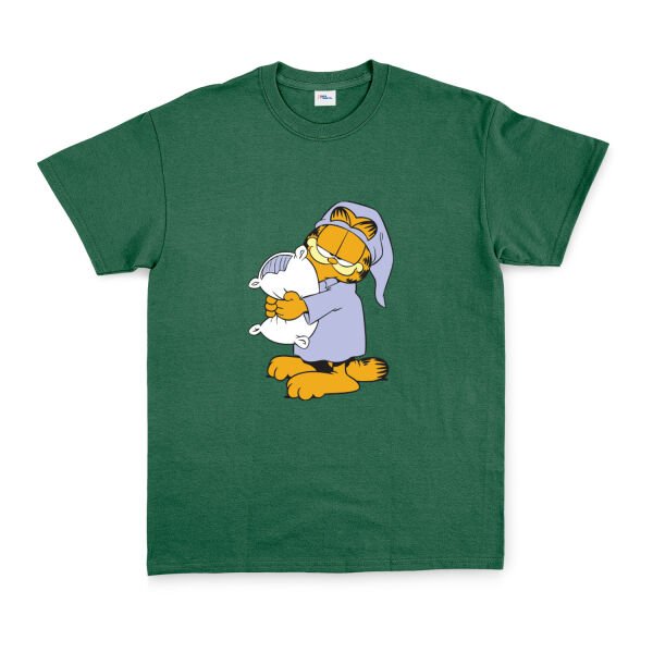 Garfield Tişört L - Nefti Yeşili