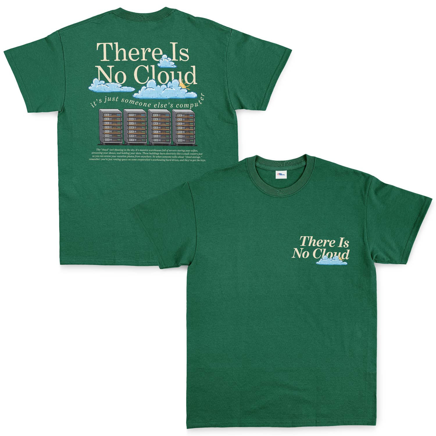 There Is No Cloud | Light Tişört XXL - Nefti Yeşili