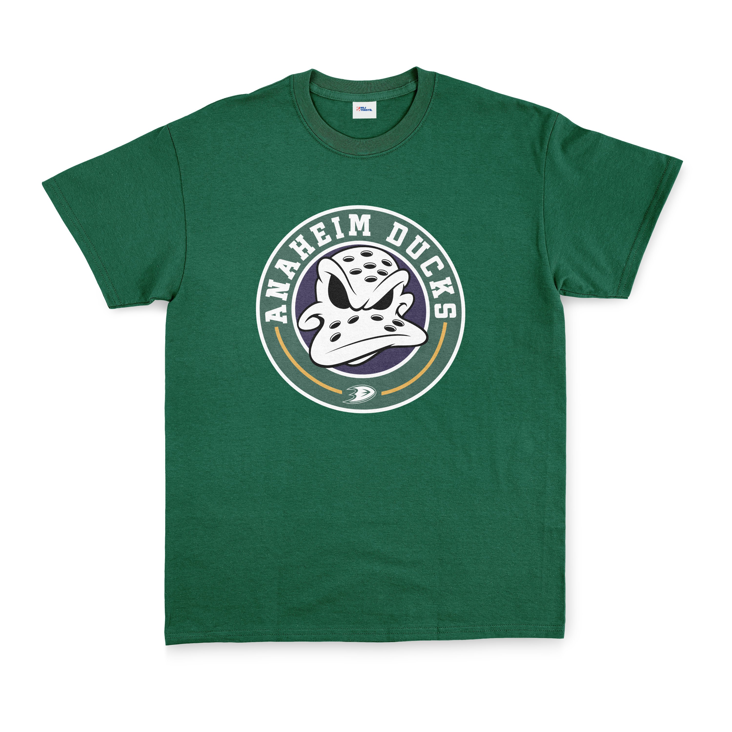 Anaheim Ducks Vintage Tişört XXL - Nefti Yeşili