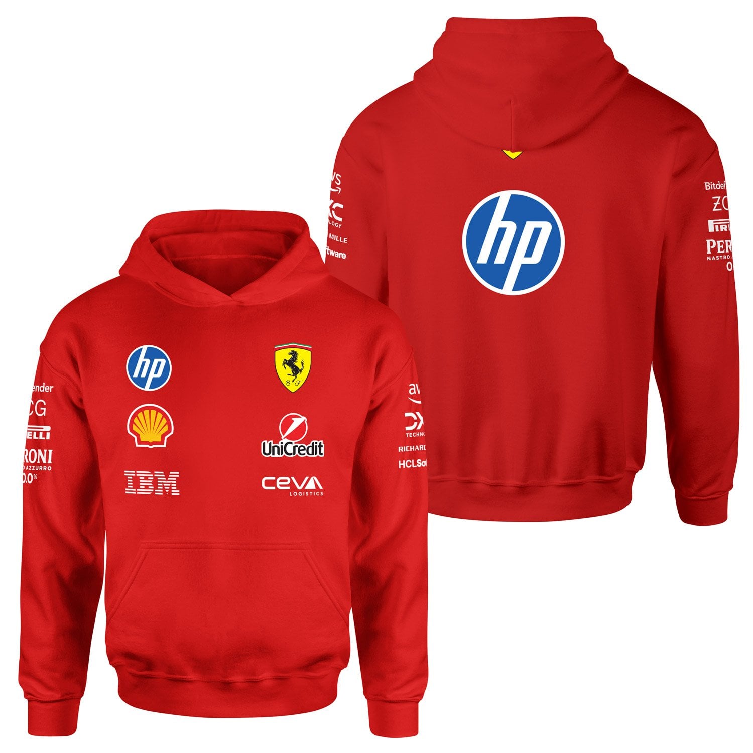 Scuderia Ferrari Teamline 2025 Hoodie XL - Kırmızı