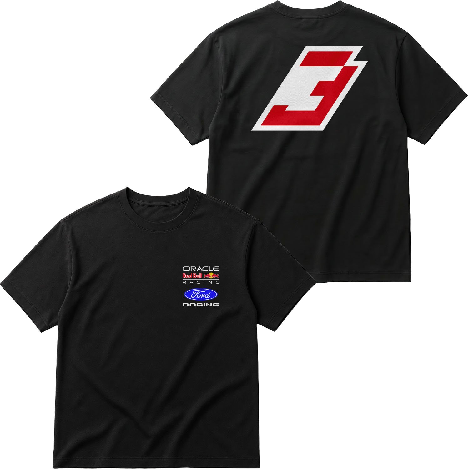Max Verstappen Red Bull Jersey Oversize Tişört L - Siyah