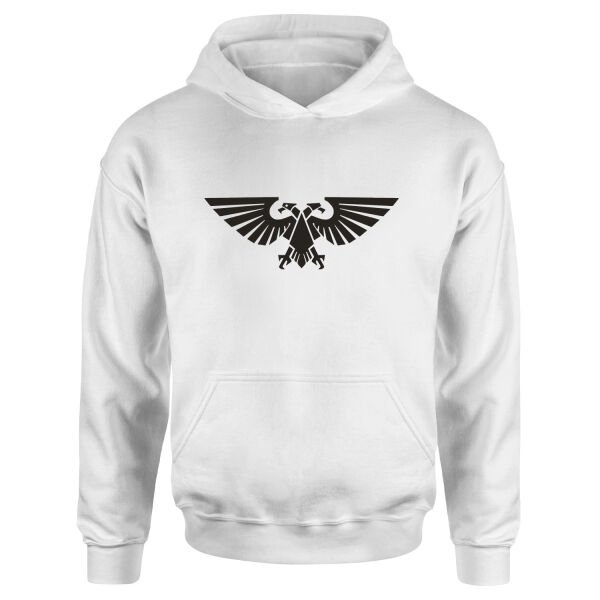 Imperium of Man Hoodie M - Beyaz