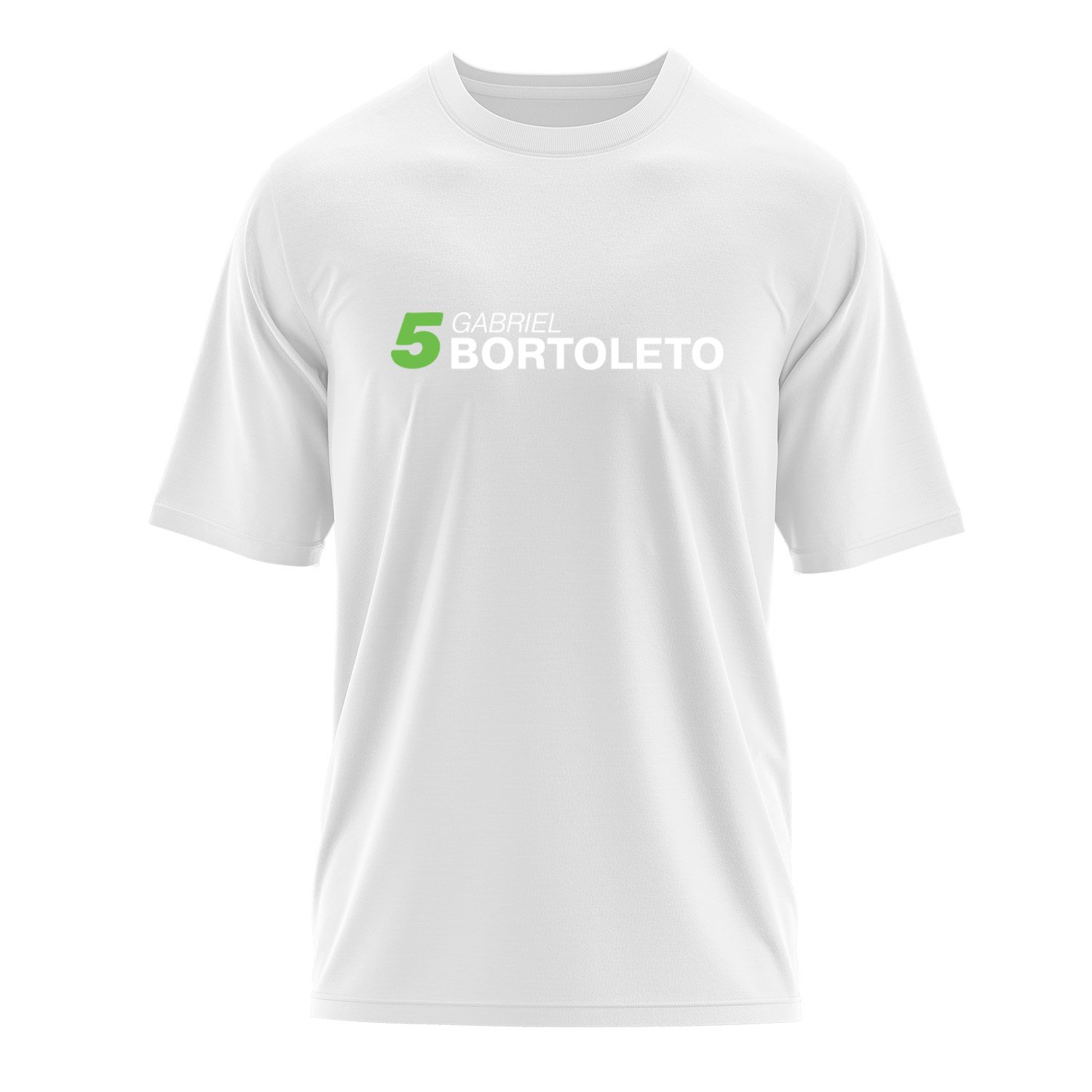 Gabriel Bortoleto 5 Oversize Tişört S - Beyaz