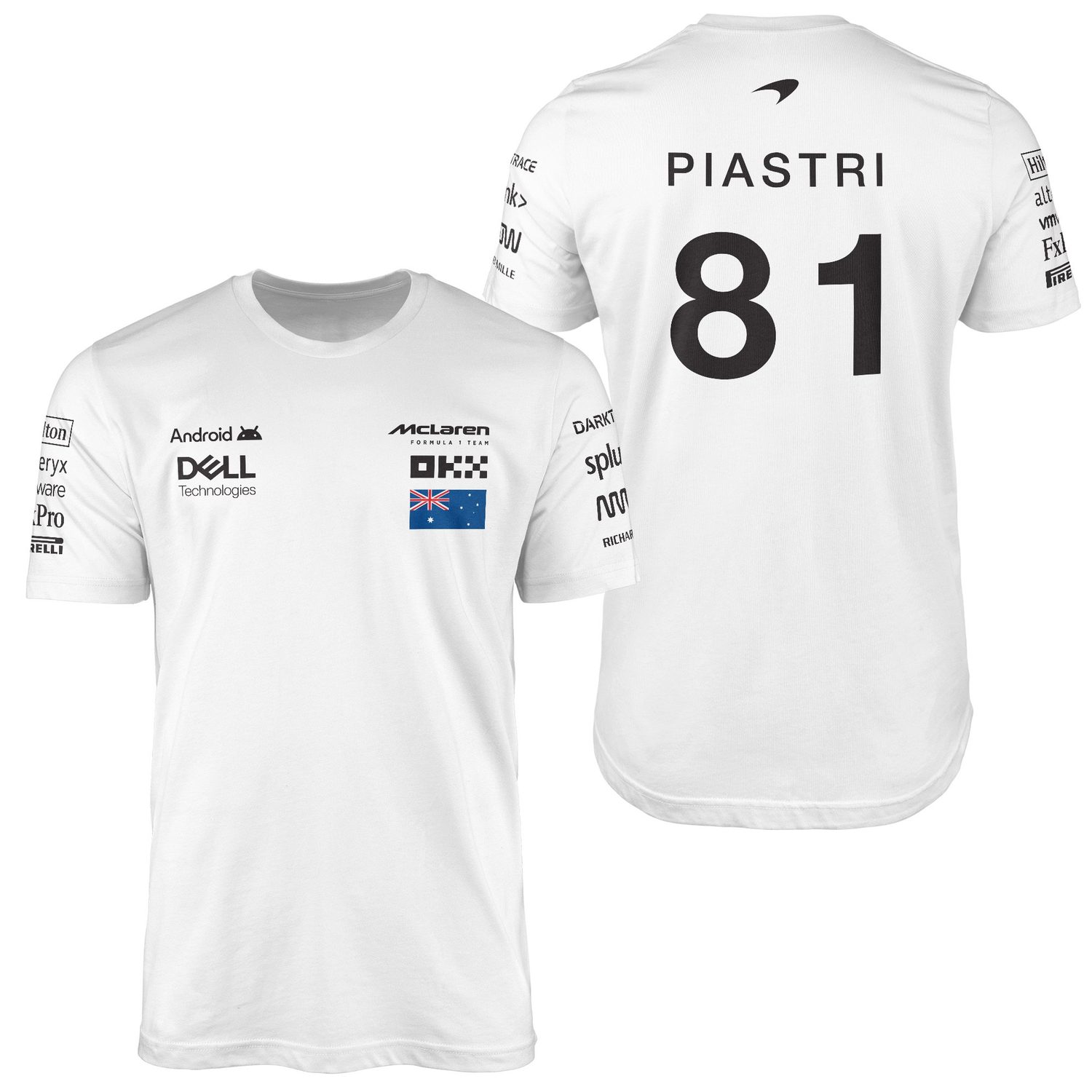 Oscar Piastri | Driver Edition Tişört XXL - Beyaz