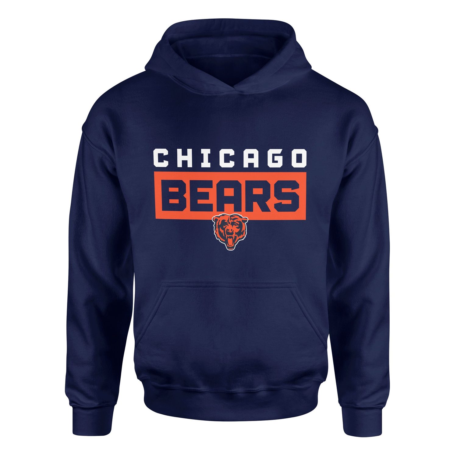 Chicago BEARS Bear Nation Hoodie M - İndigo Mavisi
