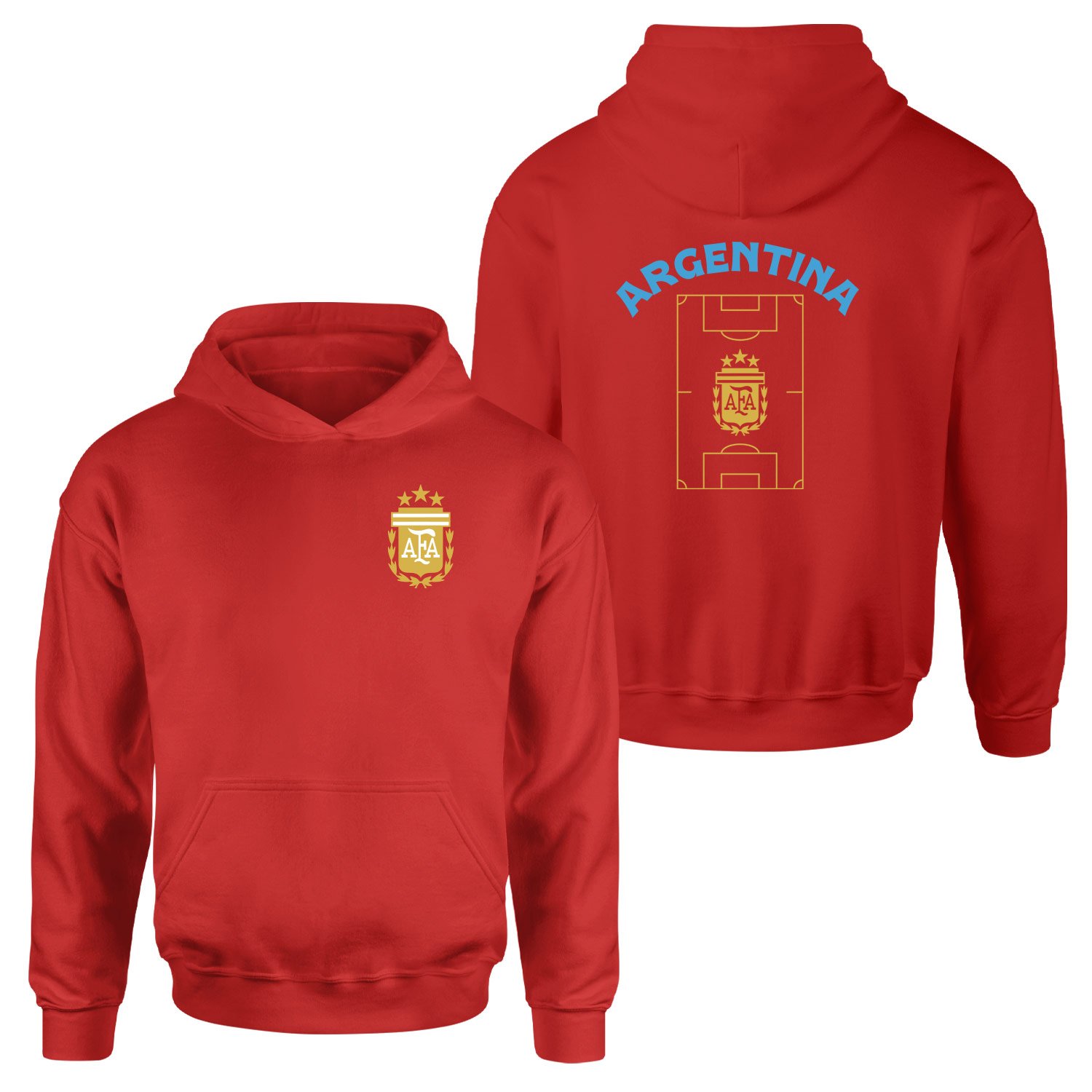Arjantin Dünya Kupası 2026 Hoodie L - Kırmızı