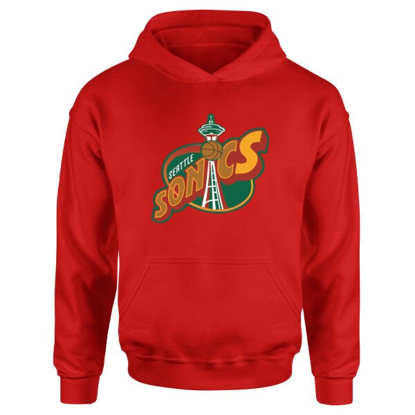 Supersonics Hoodie XL - Kırmızı