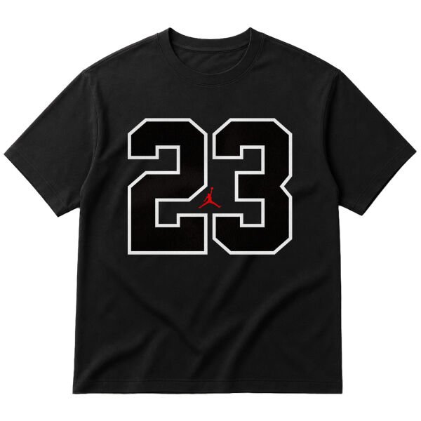 Air Jordan 23 Oversize Tişört S - Siyah