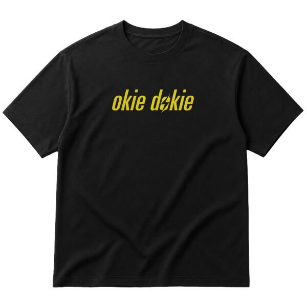 okie dokie | Fallout Oversize Tişört M - Siyah