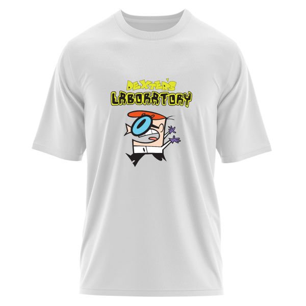 Dexter Lab Oversize Tişört XL - Beyaz