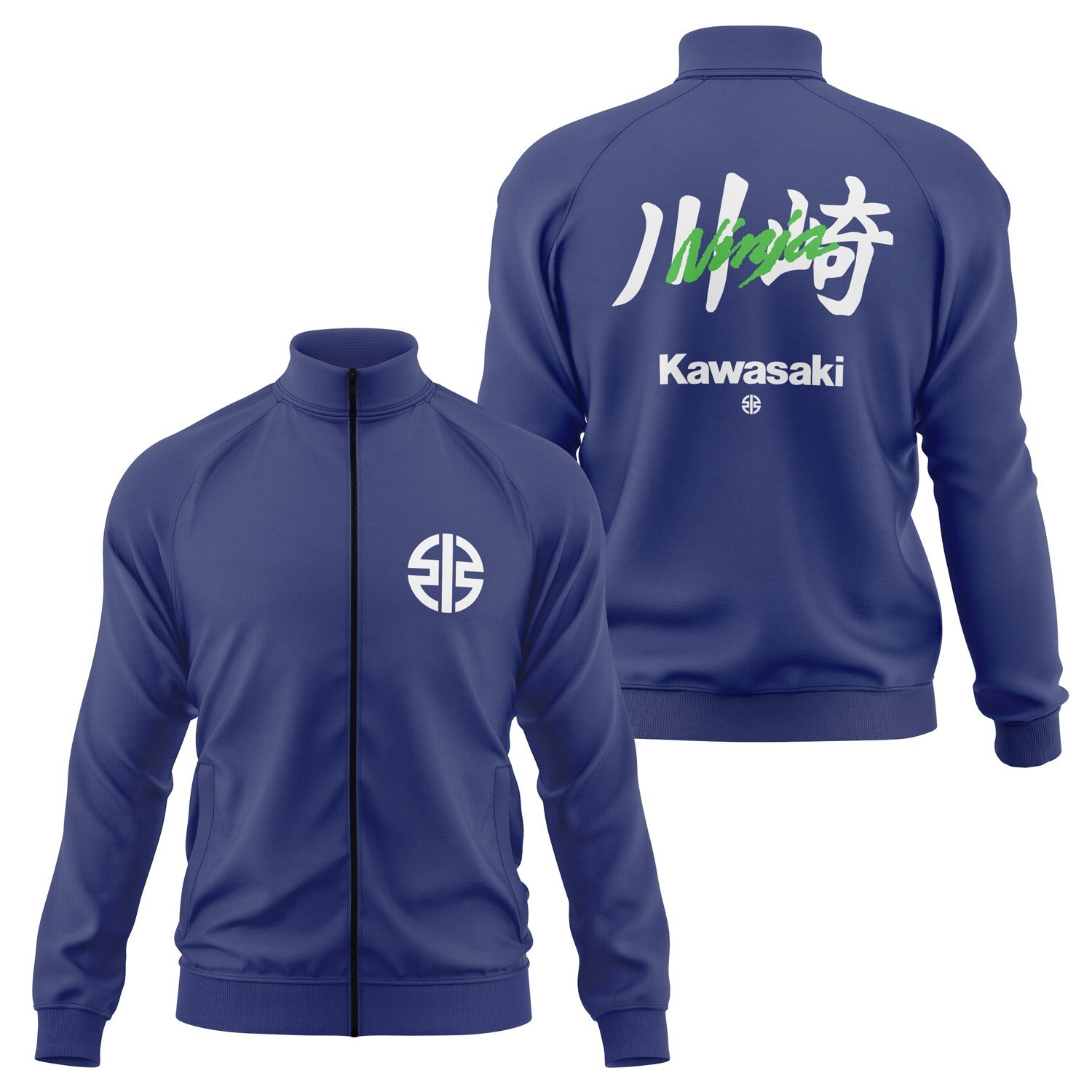 Kawasaki Ninja Superbike Supremacy Fermuarlı Sweatshirt