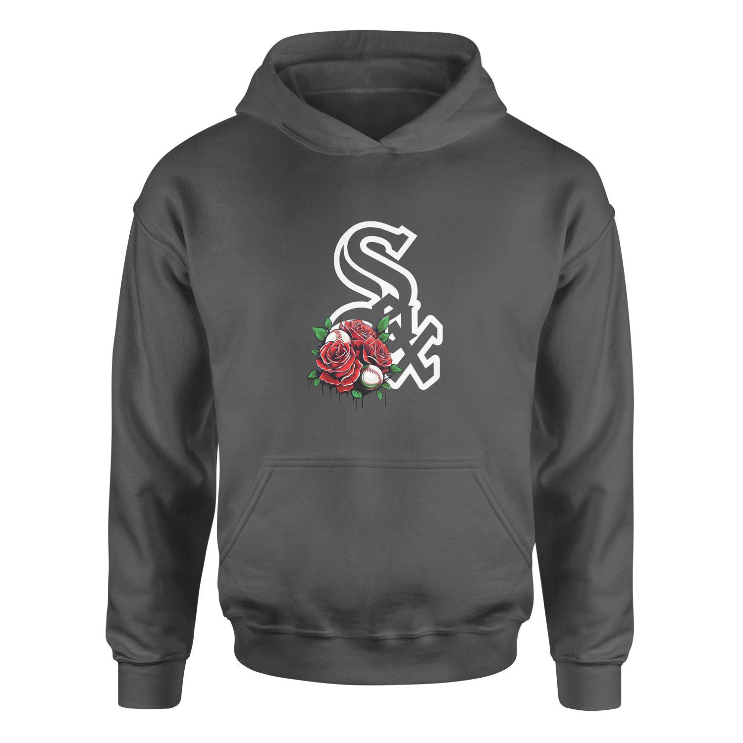 Chicago White Sox Roses Hoodie S - Füme