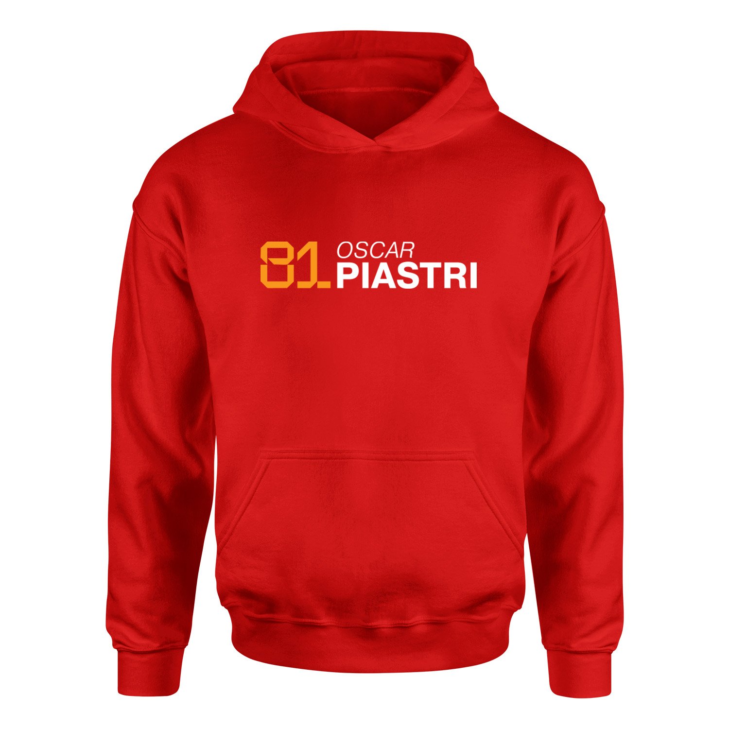 Oscar Piastri 81 Hoodie XXL - Kırmızı