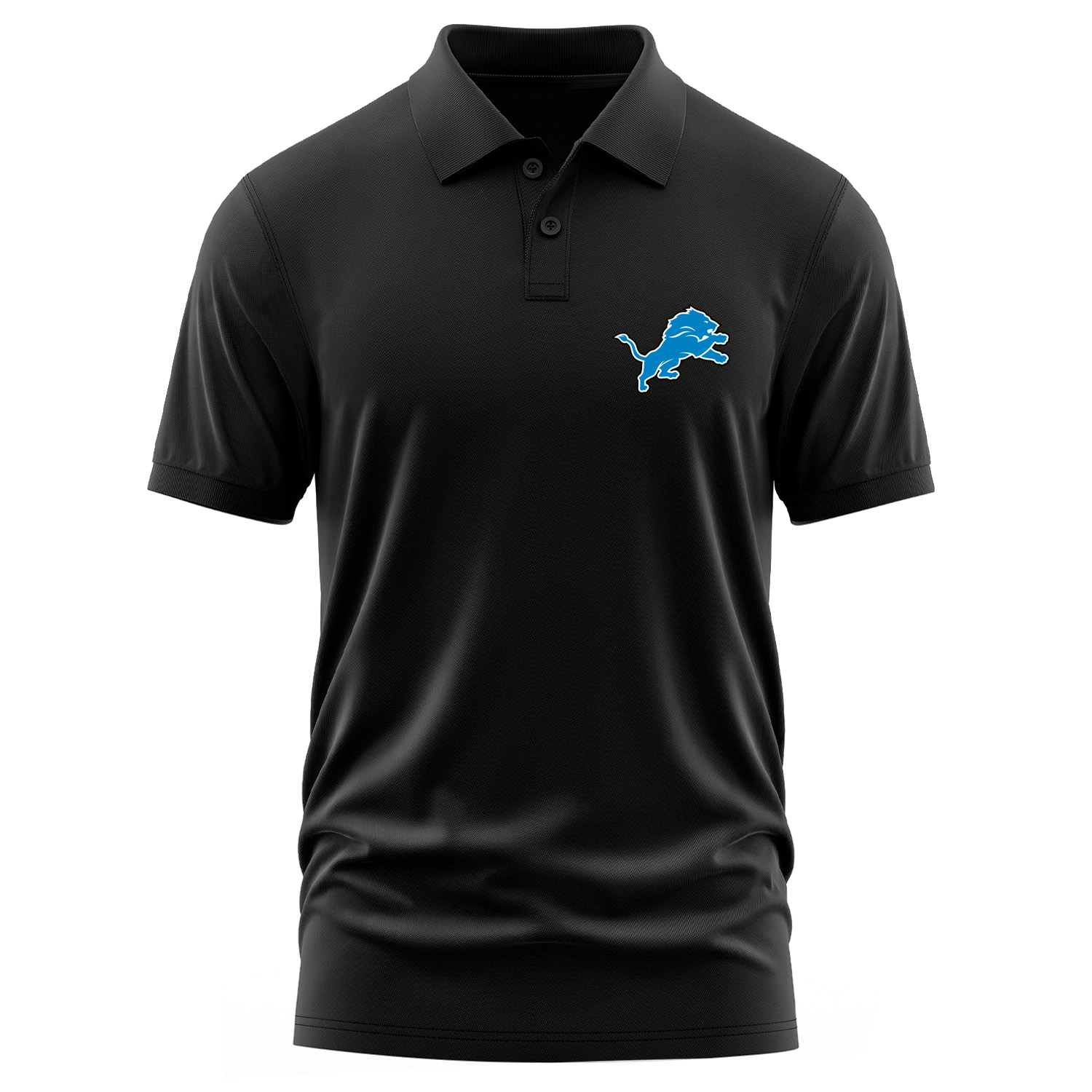 Detroit Lions Polo Tişört XXL - Siyah