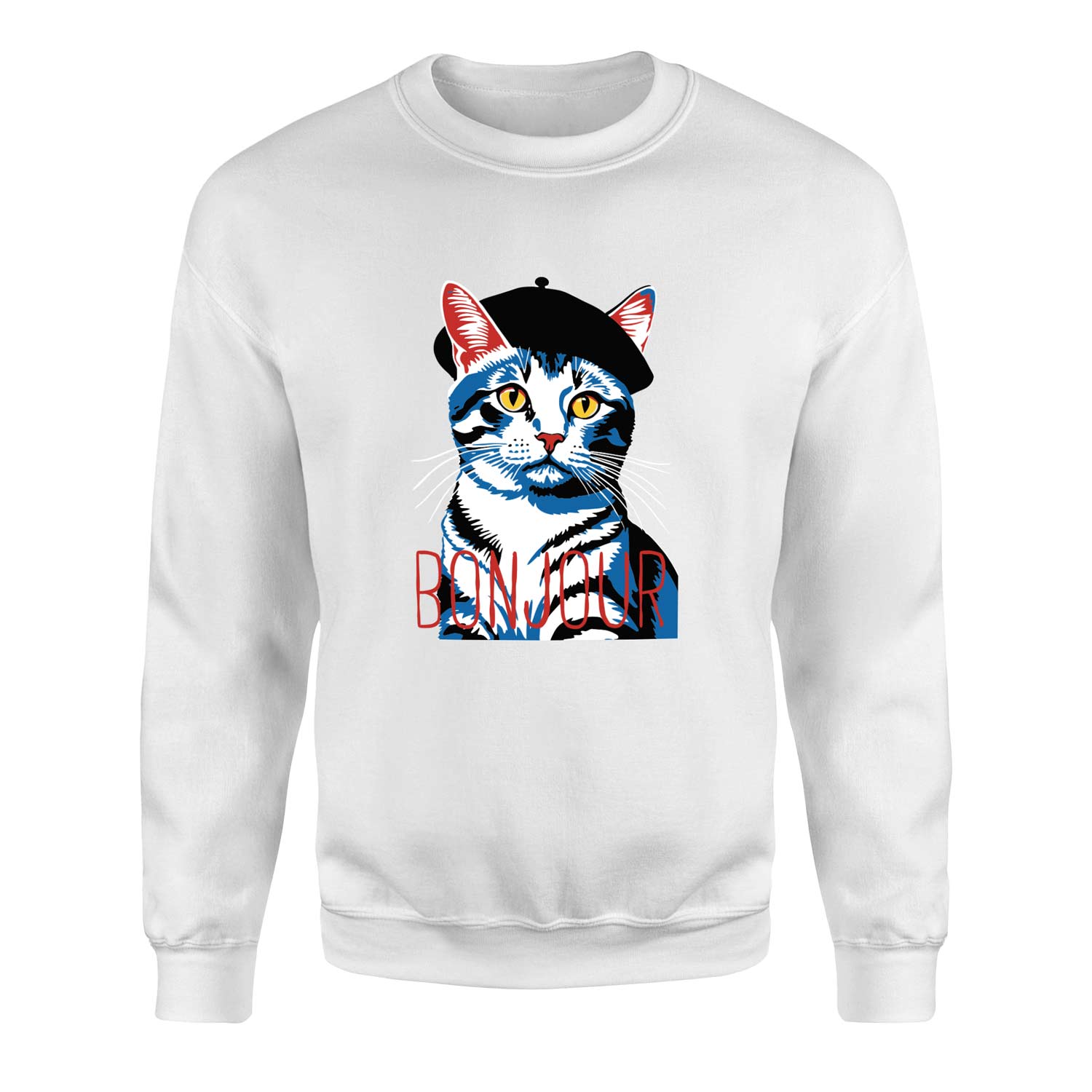 Bonjour Sweatshirt XL - Beyaz