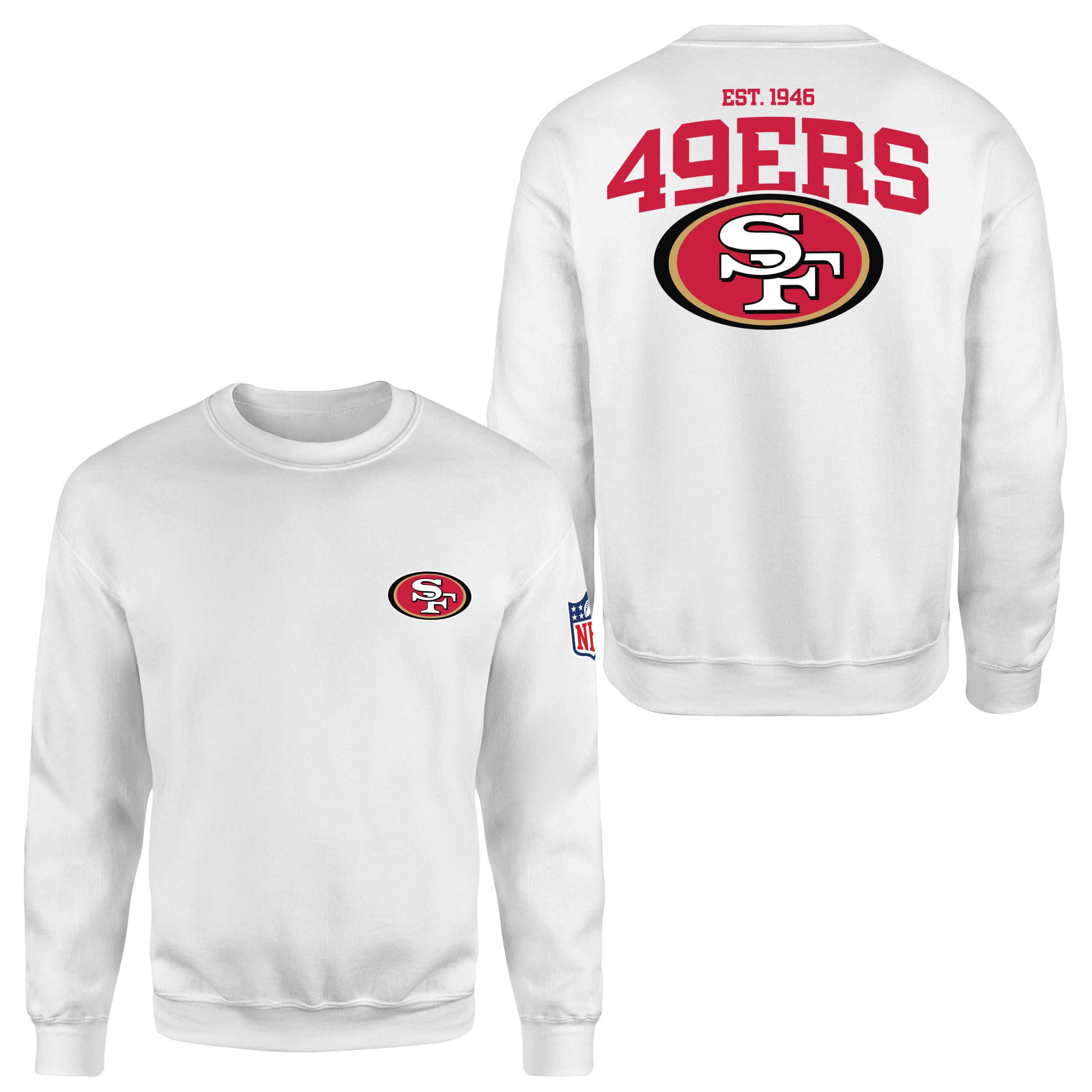 San Francisco 49ERS SE Sweatshirt XL - Beyaz
