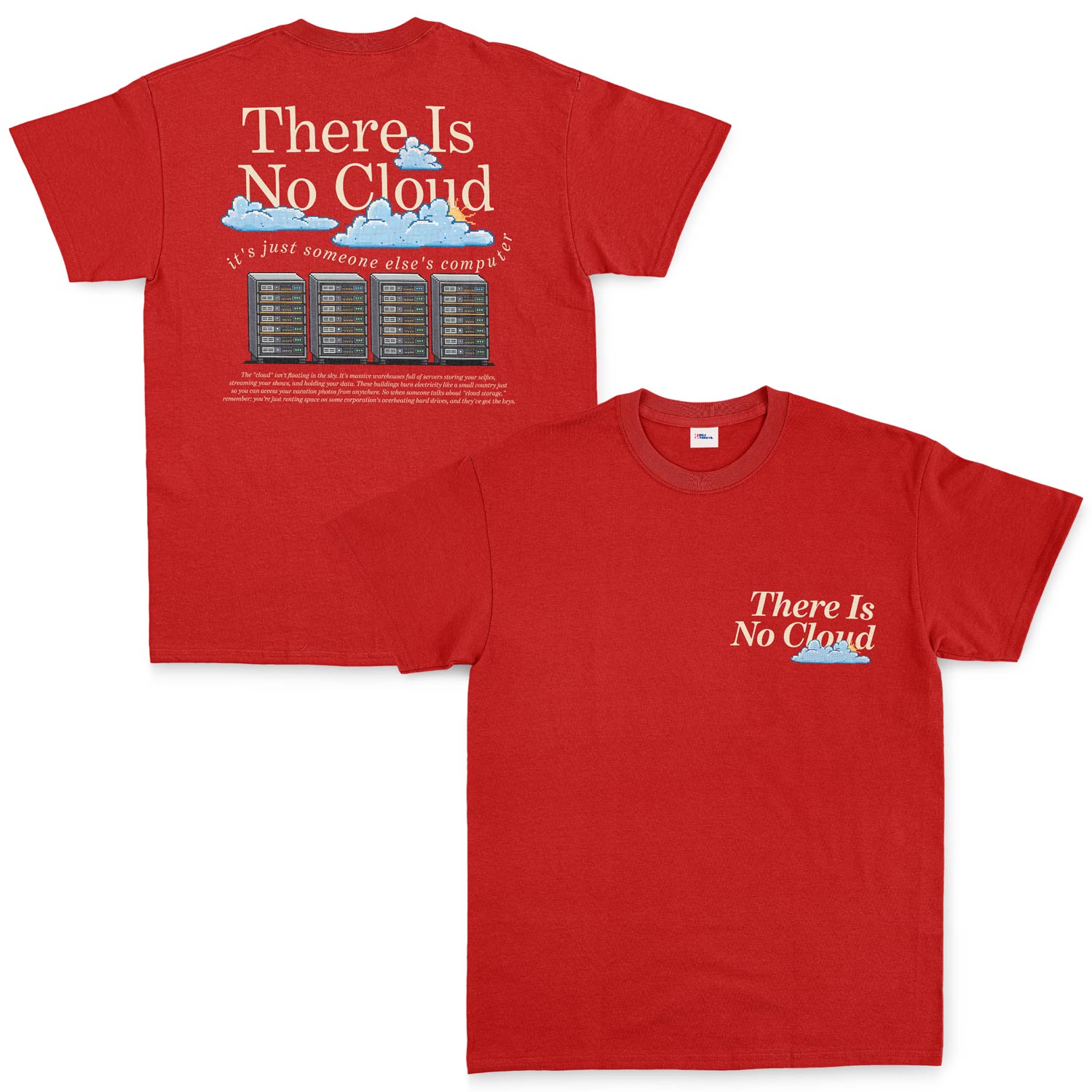 There Is No Cloud | Light Tişört XL - Kırmızı