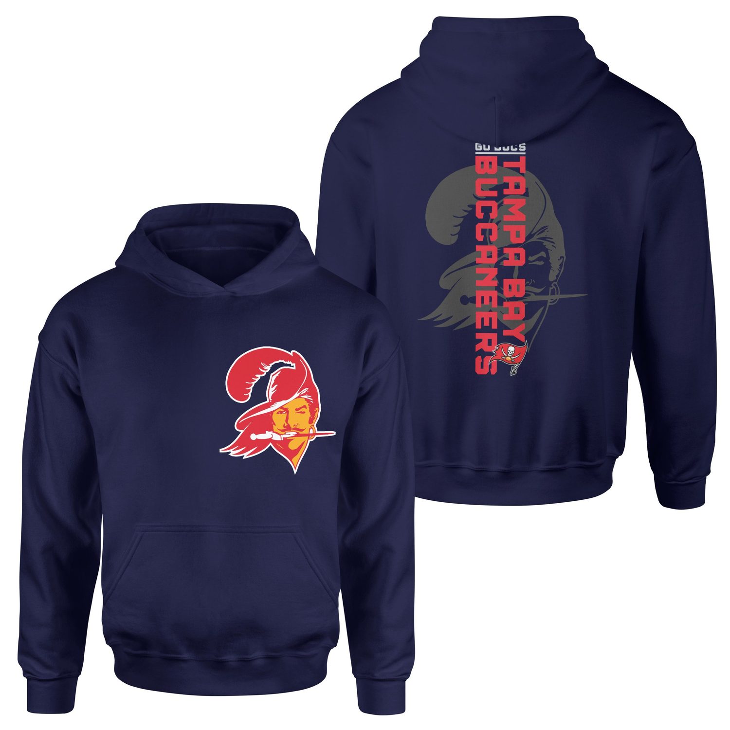 Tampa Bay Buccaneers GO BUCS SE Edition Hoodie M - İndigo Mavisi
