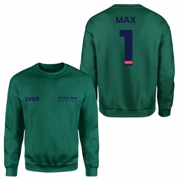 Max Verstappen Red Bull Racing Blue #1 Sweatshirt M - Nefti Yeşili
