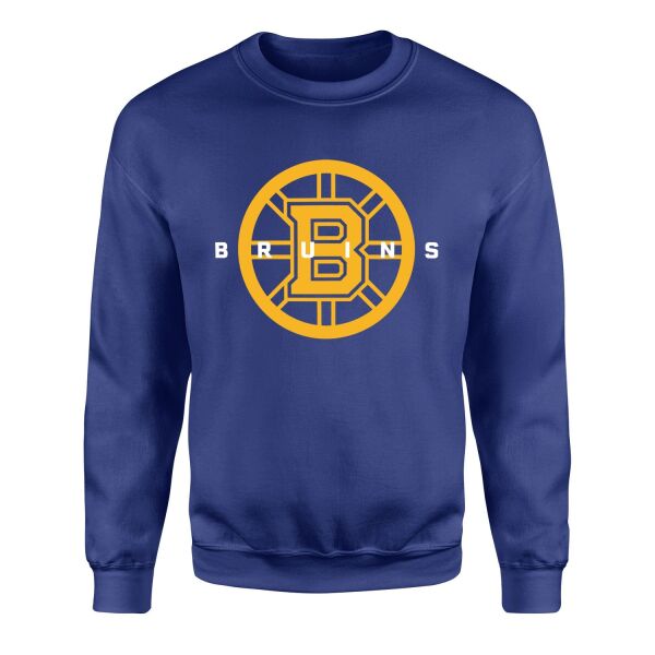 Boston Bruins Graphic Sweatshirt M - İndigo Mavisi