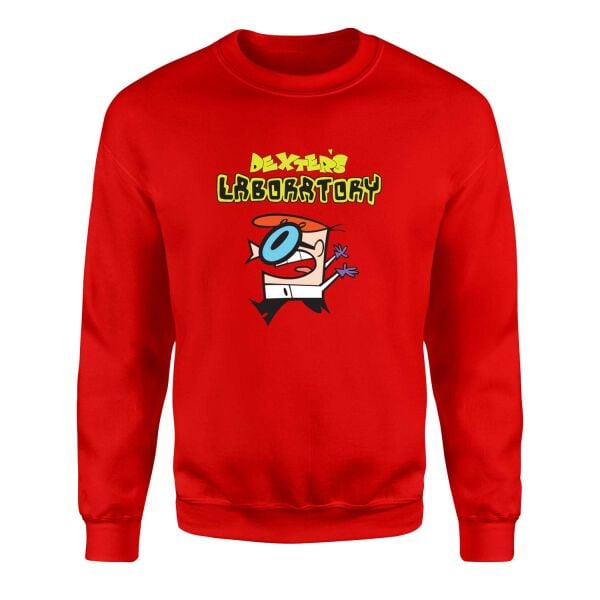 Dexter Lab Sweatshirt XL - Kırmızı