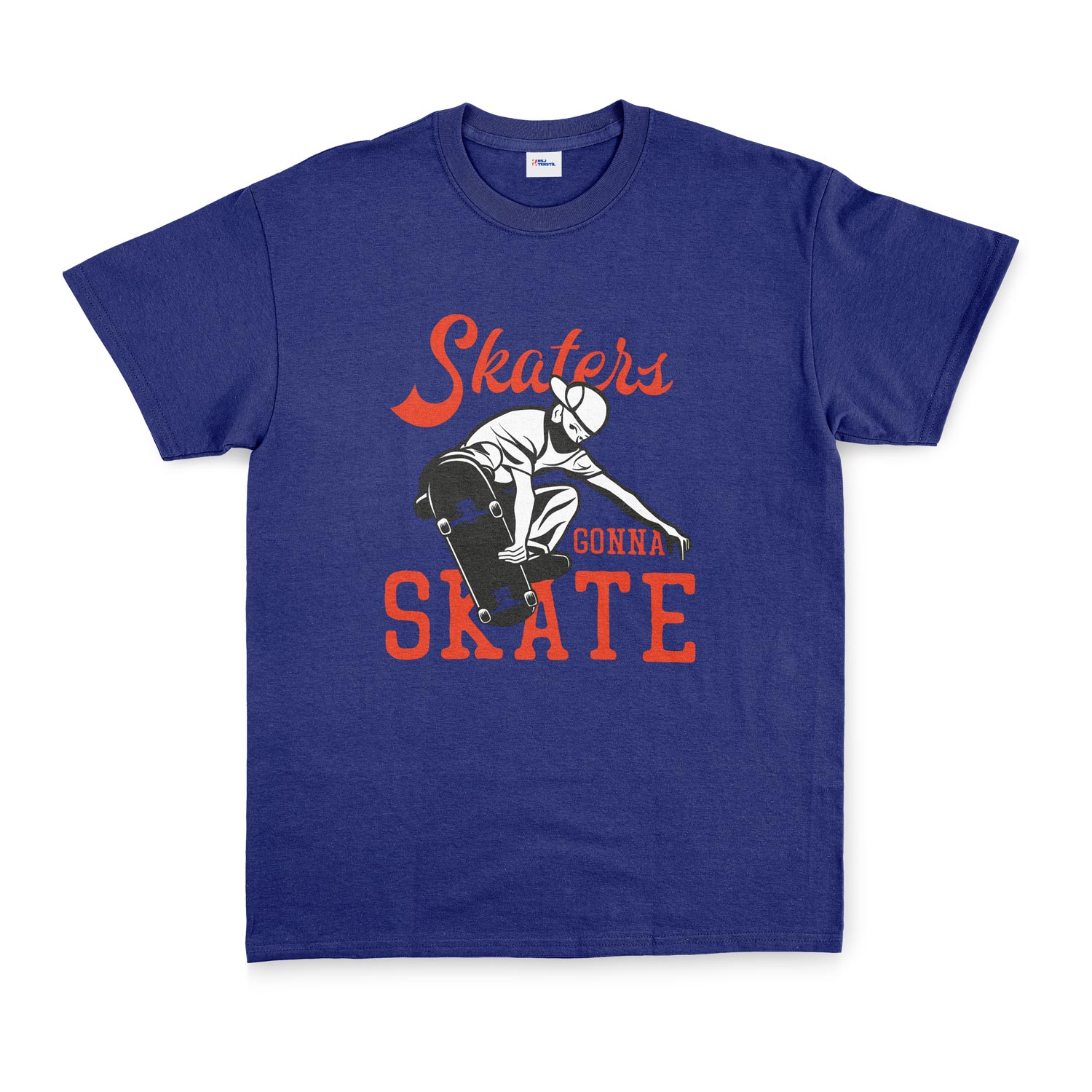 Skaters Gonna Skate II Tişört S - İndigo Mavisi
