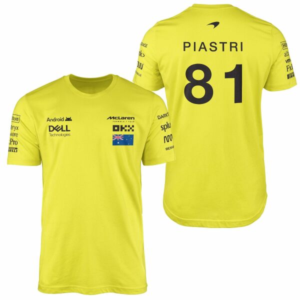 Oscar Piastri | Driver Edition Tişört L - Sarı
