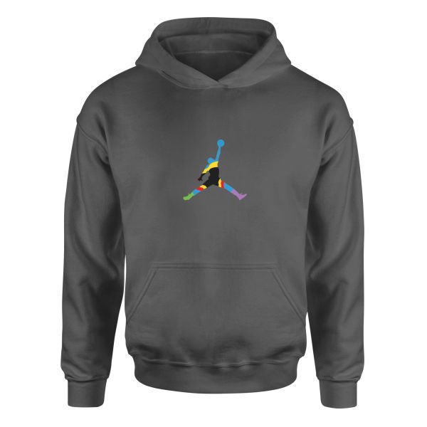 Air Jordan Colorful Hoodie XL - Füme