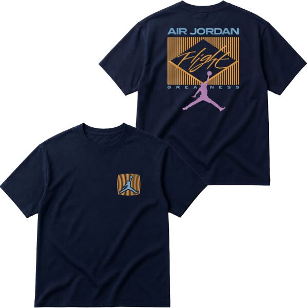 Flight Jordan Pastel Oversize Tişört M - İndigo Mavisi