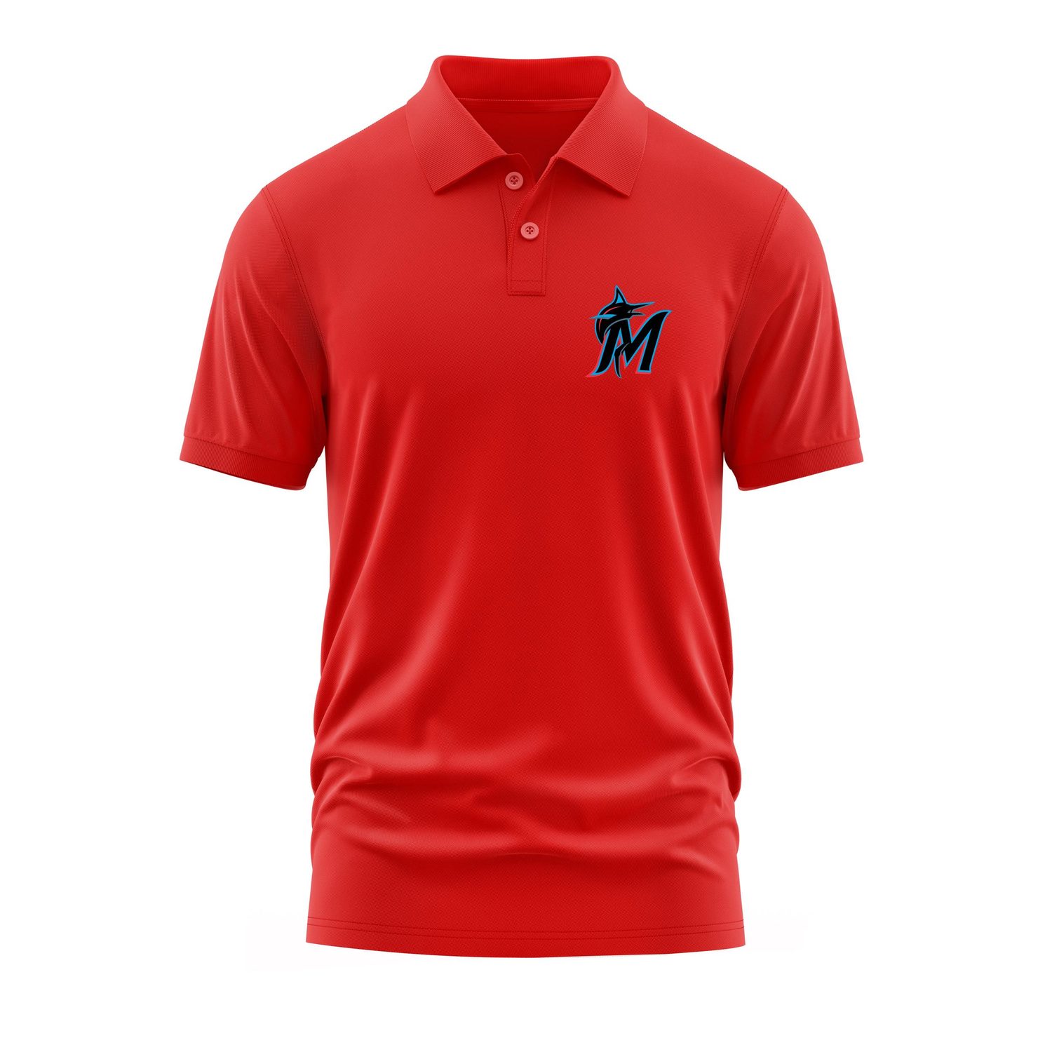 Miami Marlins Polo Tişört S - Kırmızı