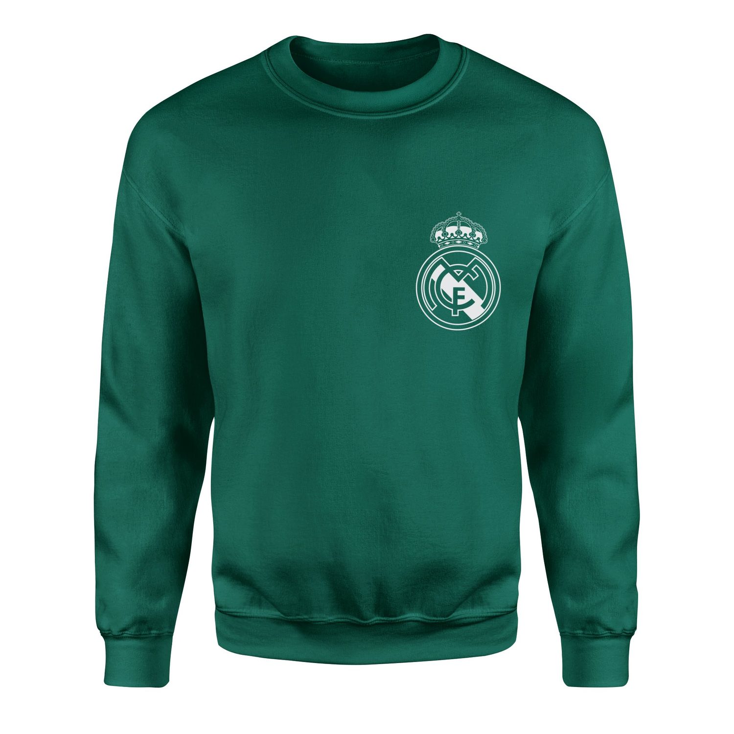 Real Madrid Badge Sweatshirt M - Nefti Yeşili
