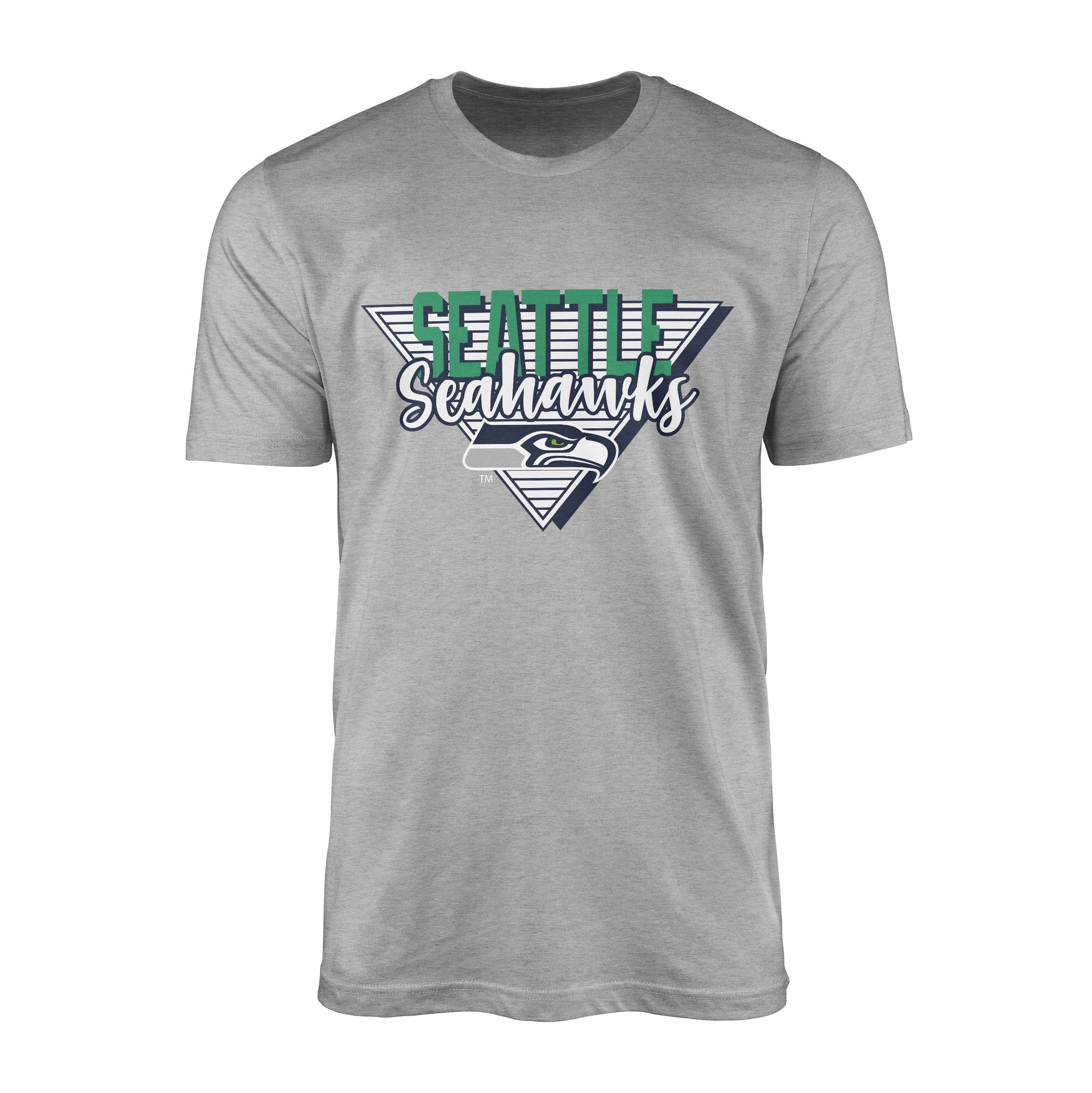 Seattle Seahawks V Tişört L - Gri