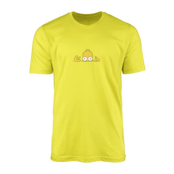 Homer Simpson, Lazy Genius | The Simpsons Tişört M - Sarı