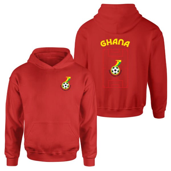 Gana Dünya Kupası 2026 Hoodie L - Kırmızı
