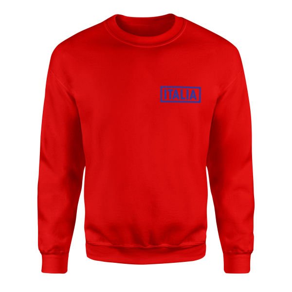 Italia Sweatshirt S - Kırmızı