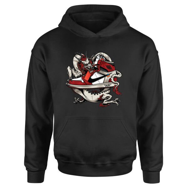 Air Jordan Dragon Hoodie M - Siyah