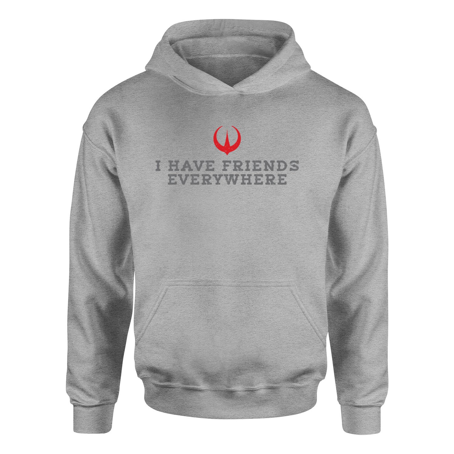 I Have Friends Everywhere Hoodie XXL - Gri