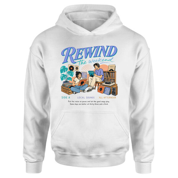 Rewind the Weekend Hoodie XL - Beyaz