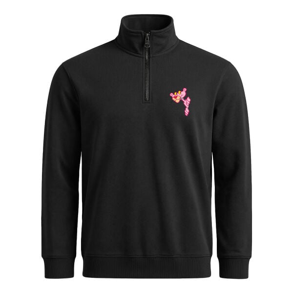 Pink Panther Mystery Yarım Fermuarlı Sweatshirt