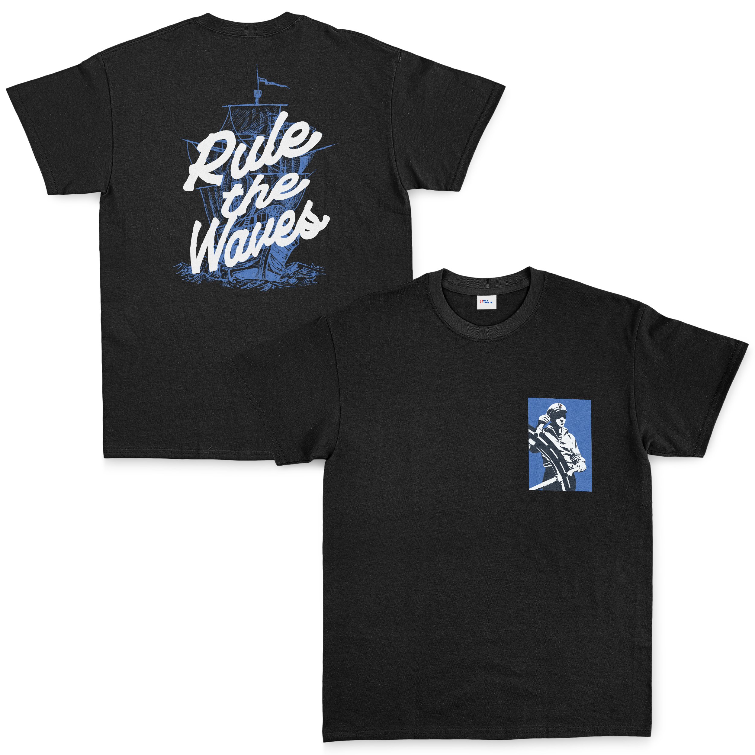 Rule the Waves Tişört XL - Siyah