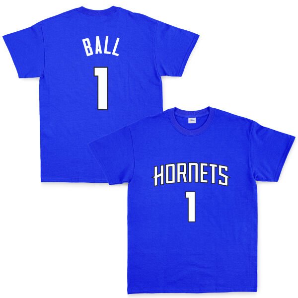 Lamelo Ball 1 Hornets Forma Tişört XL - Mavi