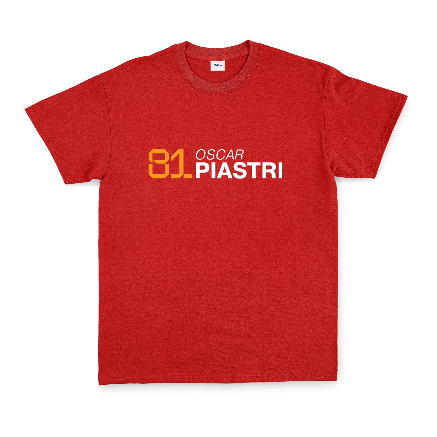 Oscar Piastri 81 Tişört M - Kırmızı
