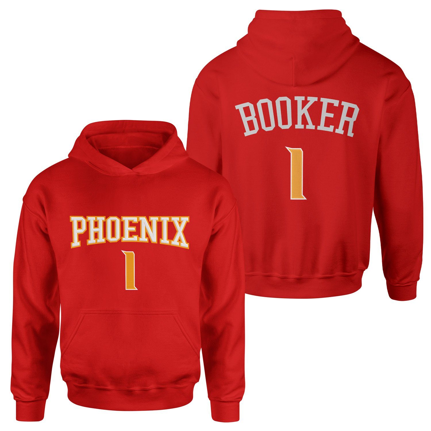 Devin Booker Phoenix Forma Hoodie XL - Kırmızı
