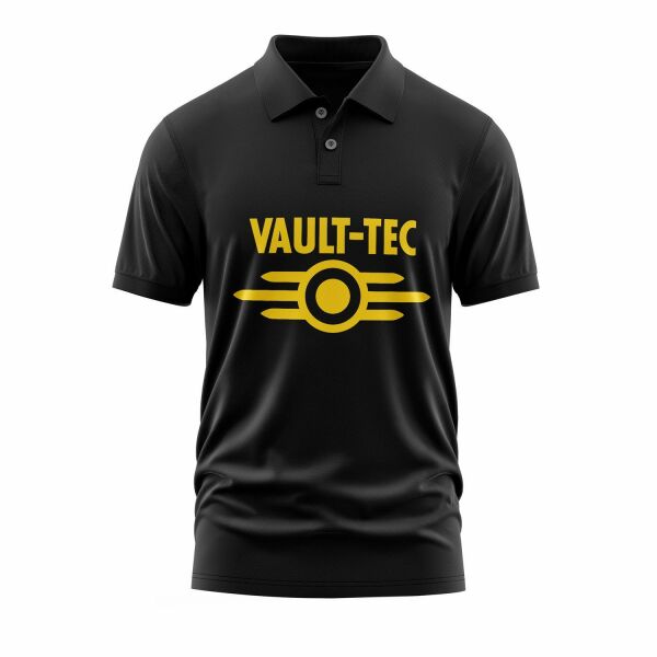 Vault-Tec Corporation | Fallout Polo Tişört XL - Siyah